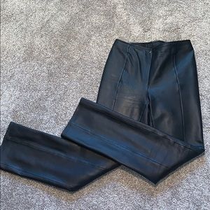 Vakko Sport Leather Pants